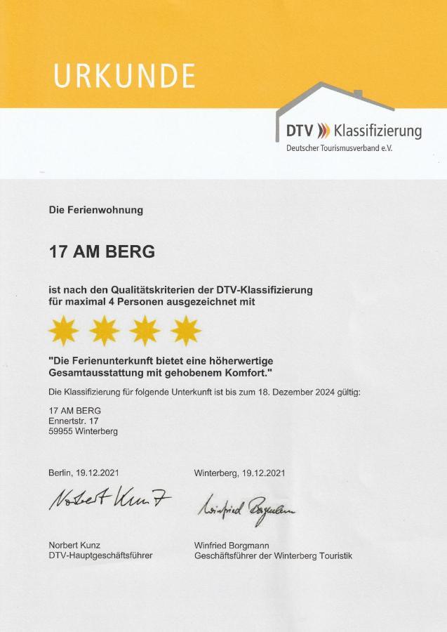 17 Am Berg Apartment Winterberg Bagian luar foto